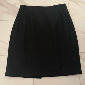 Black wool skirt